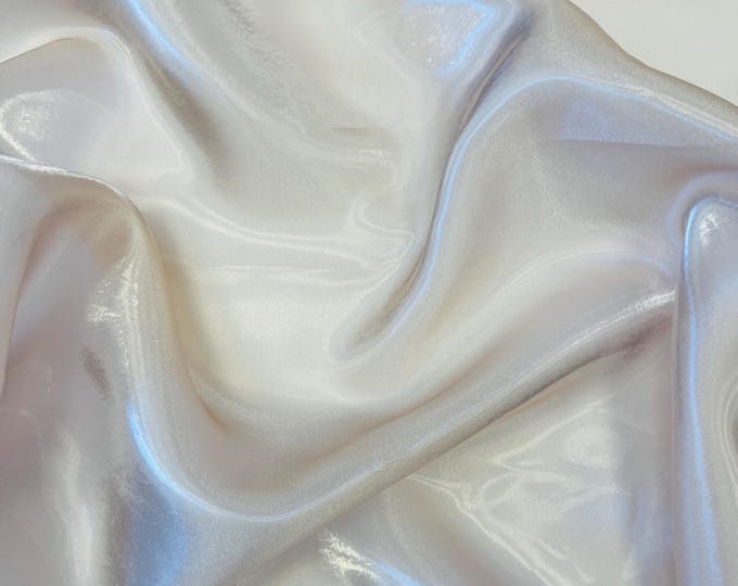 Champagne Liquid Organza Fabric: Glossy Bridal Organza Apparel Decor, 60" Wide By The Yard