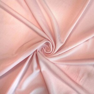 Blush ITY Knit Fabric: 2-Way Stretch Spandex Polyester Jersey - By The Yard