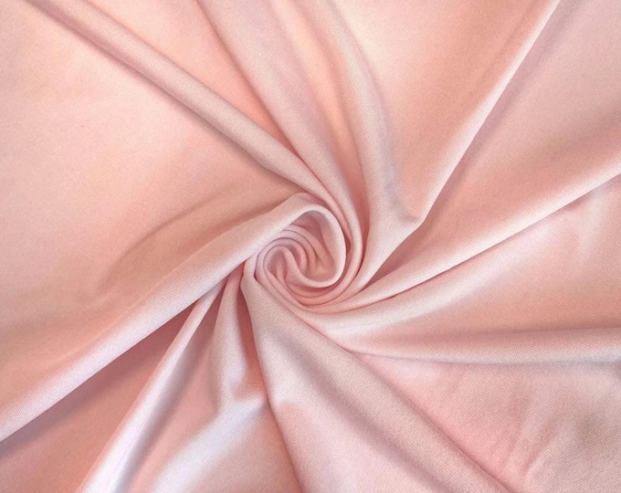 Mia's Fabrics Inc,  58/59" ITY Fabric - Blush -  2 Way Stretch Spandex Polyester Knit Jersey Fabric Sold By The Yard