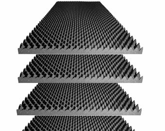 Egg Crate Acoustic Foam Panels: Studio Soundproofing (4 Pack)