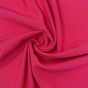 Fuchsia Poly Poplin Fabric Polyester Solid 60&#39;&#39; By The Yard Table Covers Decoration Apparel ( Choose The Size )