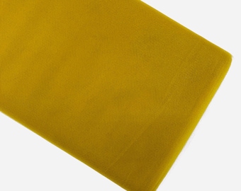 Rolo de tecido de tule dourado: 54&quot; x 40 jardas, casamento e decoração