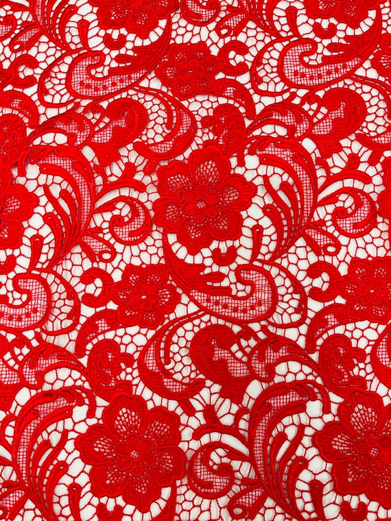 Lace pattern fabric deals