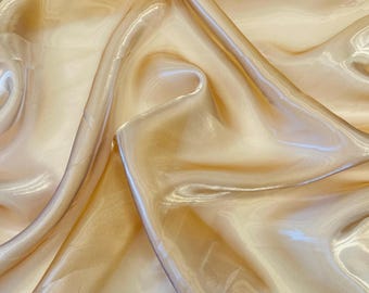 Gold Liquid Organza Fabric: Glossy Bridal Organza Apparel Decor,60" Wide By The Yard