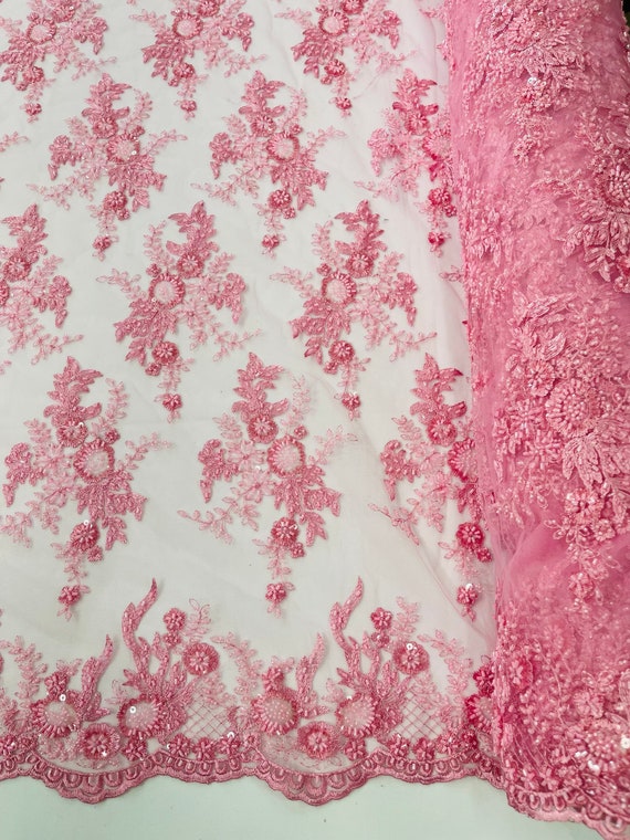 Beaded fabric by the yard discount