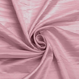 Rose Petal Crushed Taffeta Fabric - 54 Inch Wide - Sold by The Yard