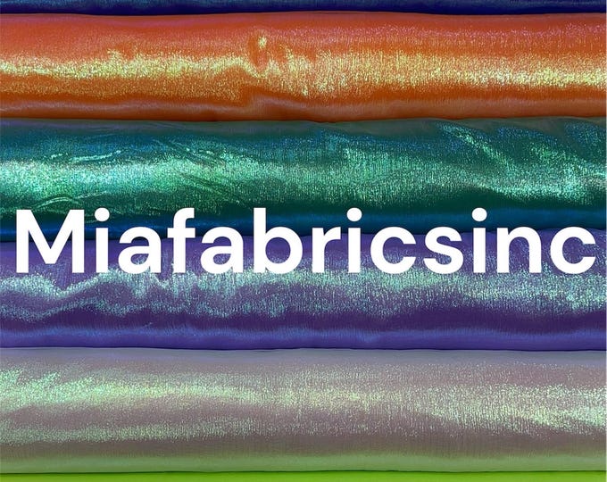 Crush Iridescent Shimmer Organza Fabric 45" Wide, Sells by The Yard