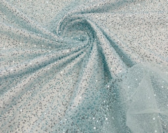 Tif-ny Blue 3D Beaded Lace Fabric | by the yard | heavy Sequin bead Lace for Bridal Wedding Dress, Embroidery  Handmade Lace