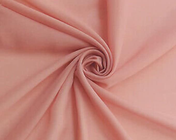 Dusty Rose Hi Multi Chiffon Fabric, Chiffon Fabric By The Yard 58-60"Inch By The Yard