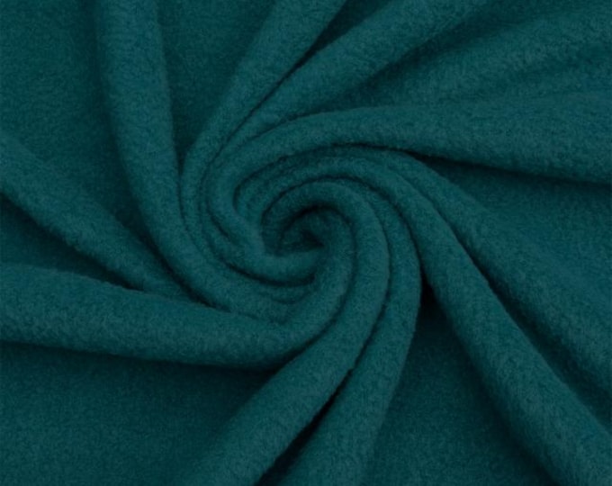 Teal Soft Anti-Pill Polar Fleece Fabric: 60" Wide, Sold by The Yard