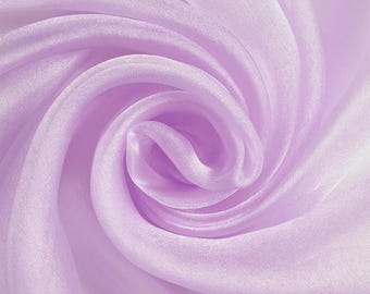 Lavender Sparkle Sheer Organza Fabric - 60" Wide, By The Yard