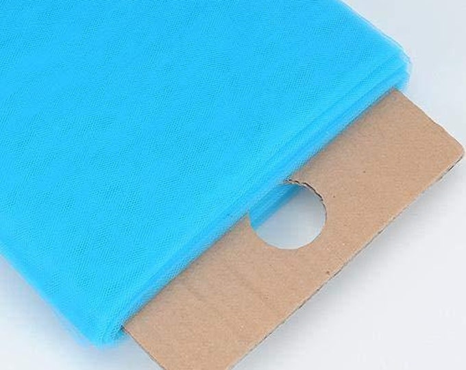 Mia Fabrics Turquoise  54"Inches Wide by 40 Yards Long (120 ft) Fabric Tulle Bolt for Wedding and Decoration, Bridal Wedding Tulle