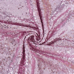Pink Sequin Fabric: Mini Glitz Sequins, 48&quot; Wide, By The Yard