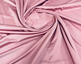 Dusty Rose Gold Milliskin Spandex Fabric: 4-Way Stretch, 58" Wide