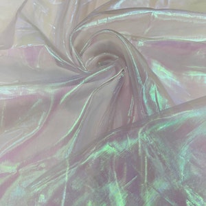 Light Lavender Iridescent Sheer Organza Fabric - 58&quot; Wide