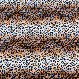 Leopard Velboa Kunstpelz Stoff | Braun | Leopard Animal print Velboa Stoff verkauft Bulk-Lager - 58"/60" Breit