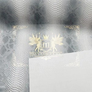 Silver Faux Viper Snake Skin Vinyl-Kunstleder-3D Scales-sold Vinyl Für Polster-Bulk-Stock (Pick a Size)