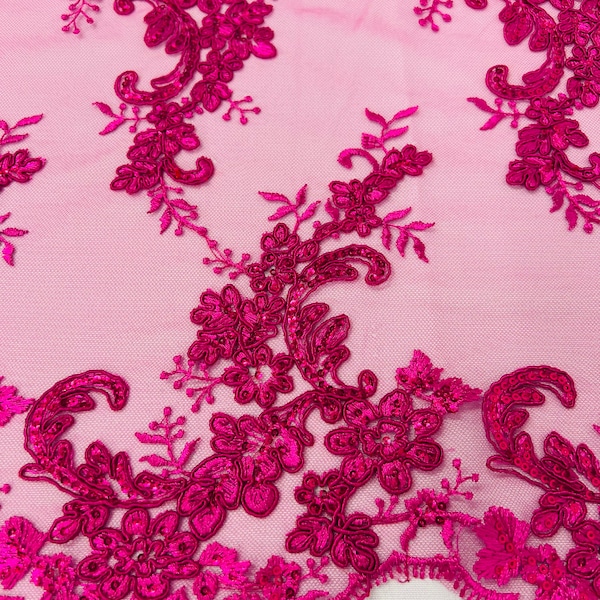 Lace Applique Fabric Etsy