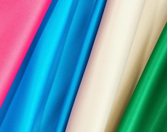 Matte Duchess Satin Fabric: Bridal & Bridesmaid Dress Material - Sold By The Yard