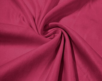 Fuchsia Faux Micro Suede Fabric: 58" Polyester Upholstery, Crafts - Sold By The Yard