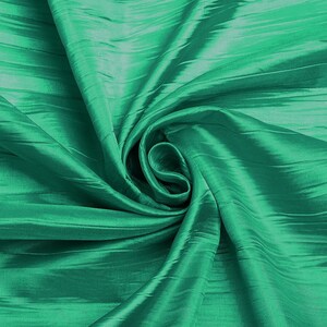 Aquamarine Crushed Taffeta Fabric: 54&quot; Wide Polyester, Sold by The Yard