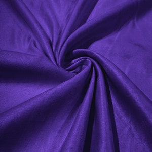 Purple Faux Micro Suede Fabric: 58&quot; Wide Polyester Upholstery - Sold By The Yard