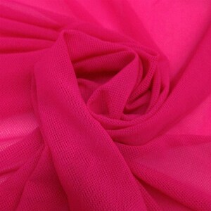 Fuchsia Power Mesh Fabric 60&quot; Wide, Sold By The Yard ( Many Colors ) Free Shipping