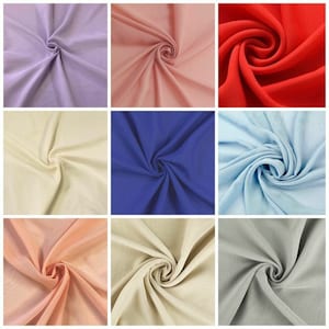 Spandex Chiffon-2 Way Slight Stretch Chiffon Fabric, Imitation Silk 58/60&quot; {Choose quantity}