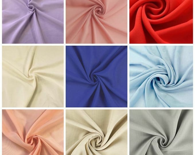 Spandex Chiffon-2 Way Slight Stretch Chiffon Fabric, Imitation Silk 58/60" {Choose quantity}