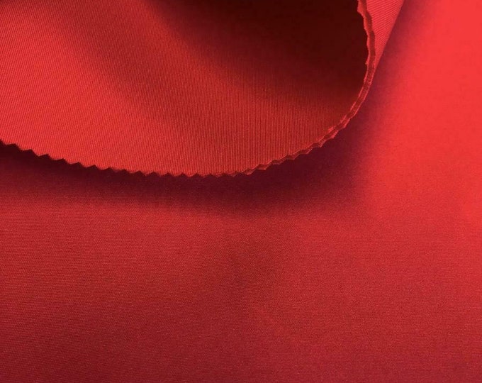 Mia's Fabrics Inc, Scuba Fabric - Red - Neoprene Polyester Spandex 58/60" - Nylon Spandex Fabric Sold By The Yard (Pick a Size)