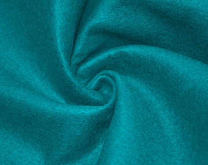 Dark Turquoise Acrylic Felt 72” Wide School Craft Poker Table Fabric Sold By Yard