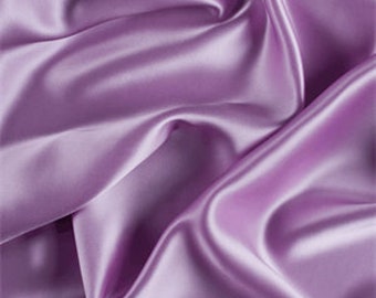 Lavender Stretch Imitation Silk Satin Charmeuse - 2 Way Slight Stretch- 58/60" - (Choose The Quantity)