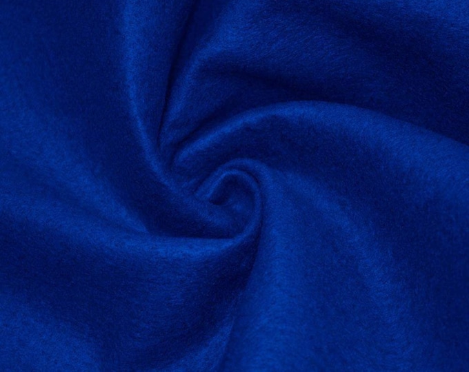 Royal Blue Acrylic Felt 72” Wide School Craft Poker Table Fabric Sold By Yard
