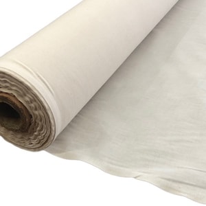 Mia&#39;s Fabrics Inc, 100% Cotton Muslin Fabric Unbleached 60&quot; Wide, Natural Color By The Yard
