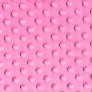 Mia&#39; Fabrics Inc, Pink 58/59&quot; Wide 100 Polyester Minky Dimple Dot Soft Cuddle Fabric by the Yard (Pick a Size)