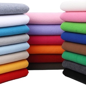 Soft Anti-Pill Polar Fleece Fabric: 58" Wide, Sold by The Yard