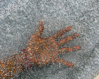 Baby Blue Rhinestones Glitter Fabric on a Mesh By The Yard, Ombre Effect Rhinestones Mesh Glitter Fabric, Glitter Fabric | Sparkle Fabric