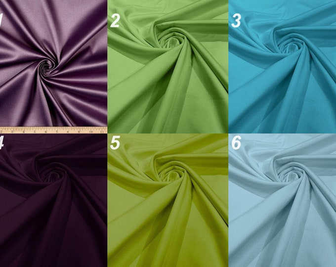 Satin Matte L'Amour (Peau de Soie) Duchess Satin Fabric For Bridal, Bridesmaid Dress Sold By The Yard