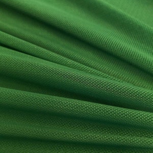 Kelly Green Power Mesh Fabric 60&quot; Wide, Sold By The Yard ( Many Colors ) Free Shipping