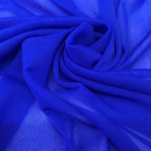 Royal Blue Power Netzstoff 60" Breit, verkaufter Massenware (viele Farben) Kostenloser Versand