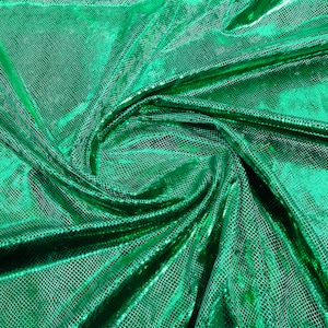 Emerald Green Snake Skin On Stretch Velvet - Sold By The Yard - 58&quot;/60&quot; Snake Velvet Spandex Fabric