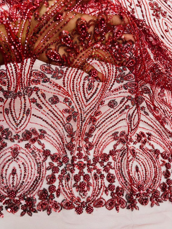 burgundy dress fabric LaDivine CC489 Burgundy 6 Sale