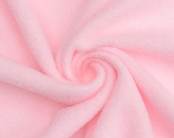 Pink Soft Anti-Pill Polar Fleece Fabric: 60" Wide, Sold by The Yard