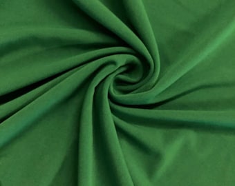Kelly Green ITY-gebreide stof: 2-way stretch spandex polyester, op maat gesneden verkrijgbaar