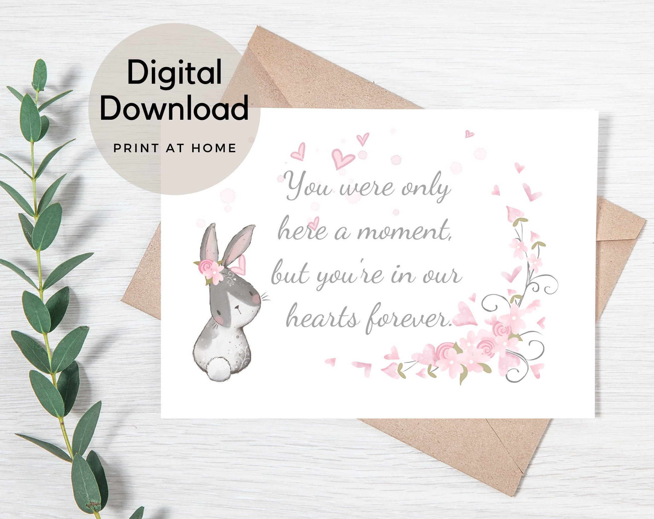 Sympathy card. In memory. Baby Loss. Child bereavement. Etsy