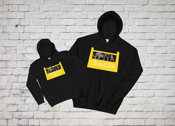 Grandpa and Grandson Matching Hoodies 