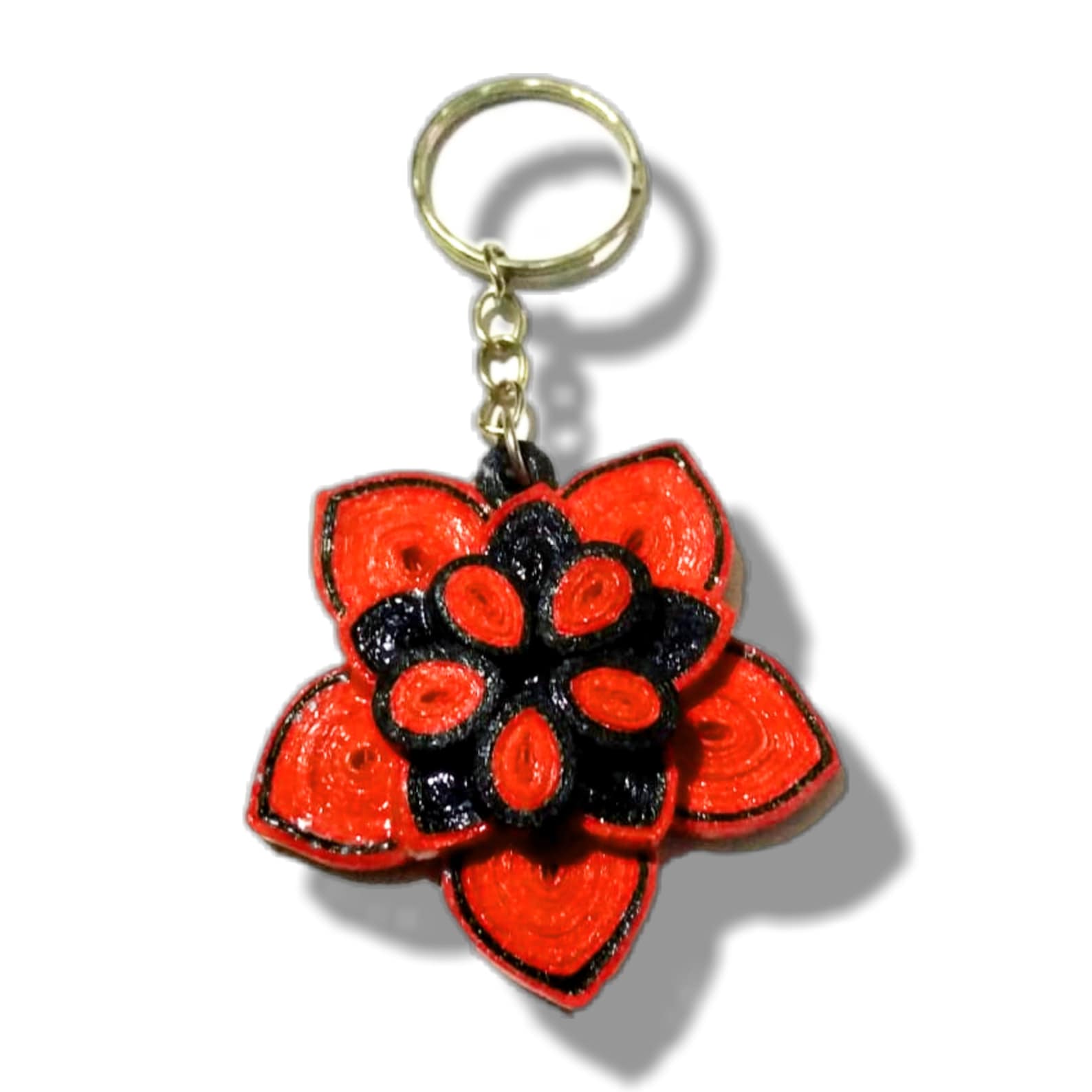 Colorful Paper Quilling Key Chain Key Tag Handmade Hand Etsy