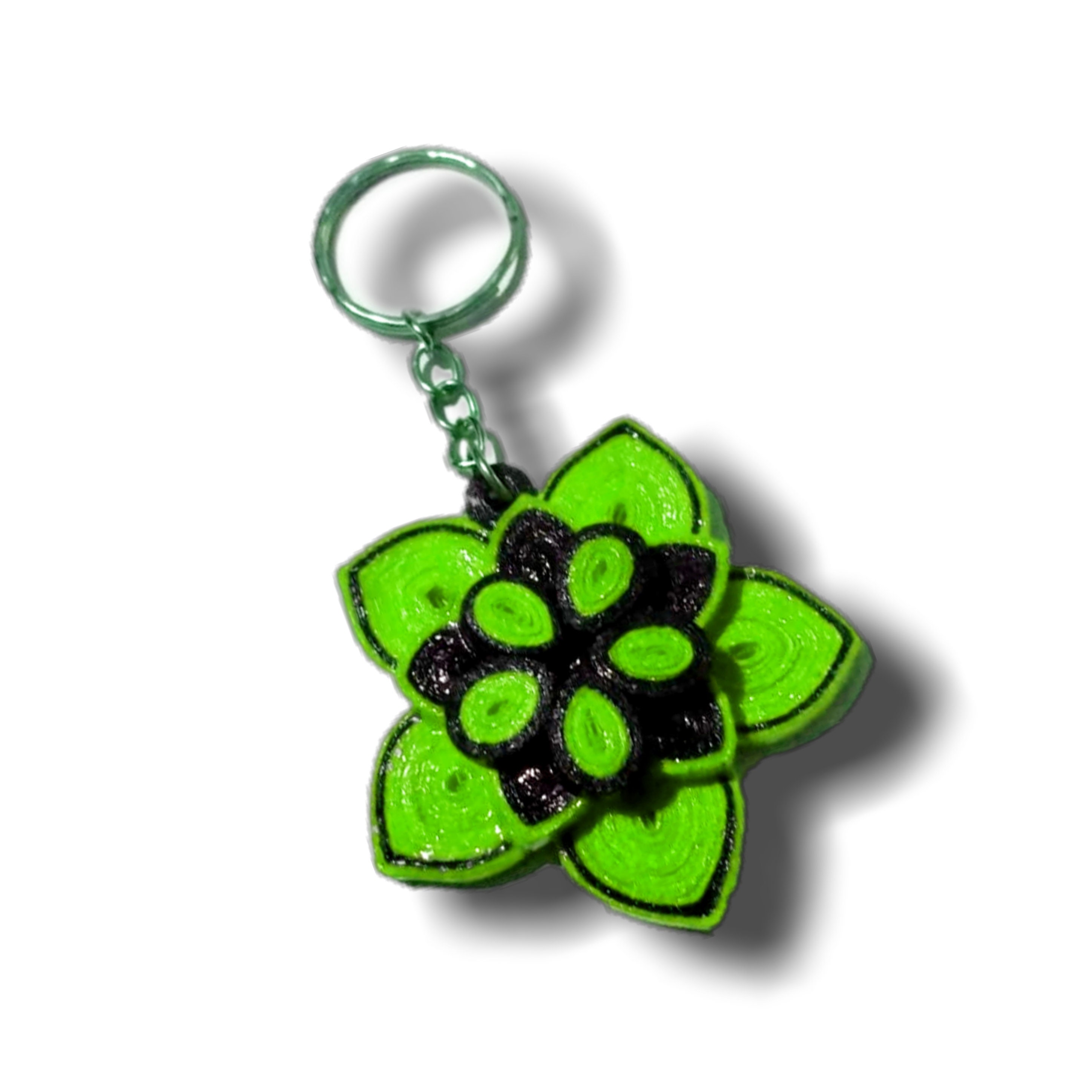 Colorful Paper Quilling Key Chain Key Tag Handmade Hand Etsy