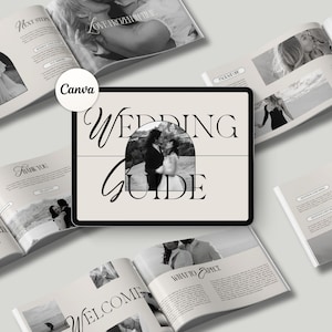 Photography Pricing Guide, Wedding Welcome Guide, Price List Template, Wedding Pricing Template, Brochure Canva Template