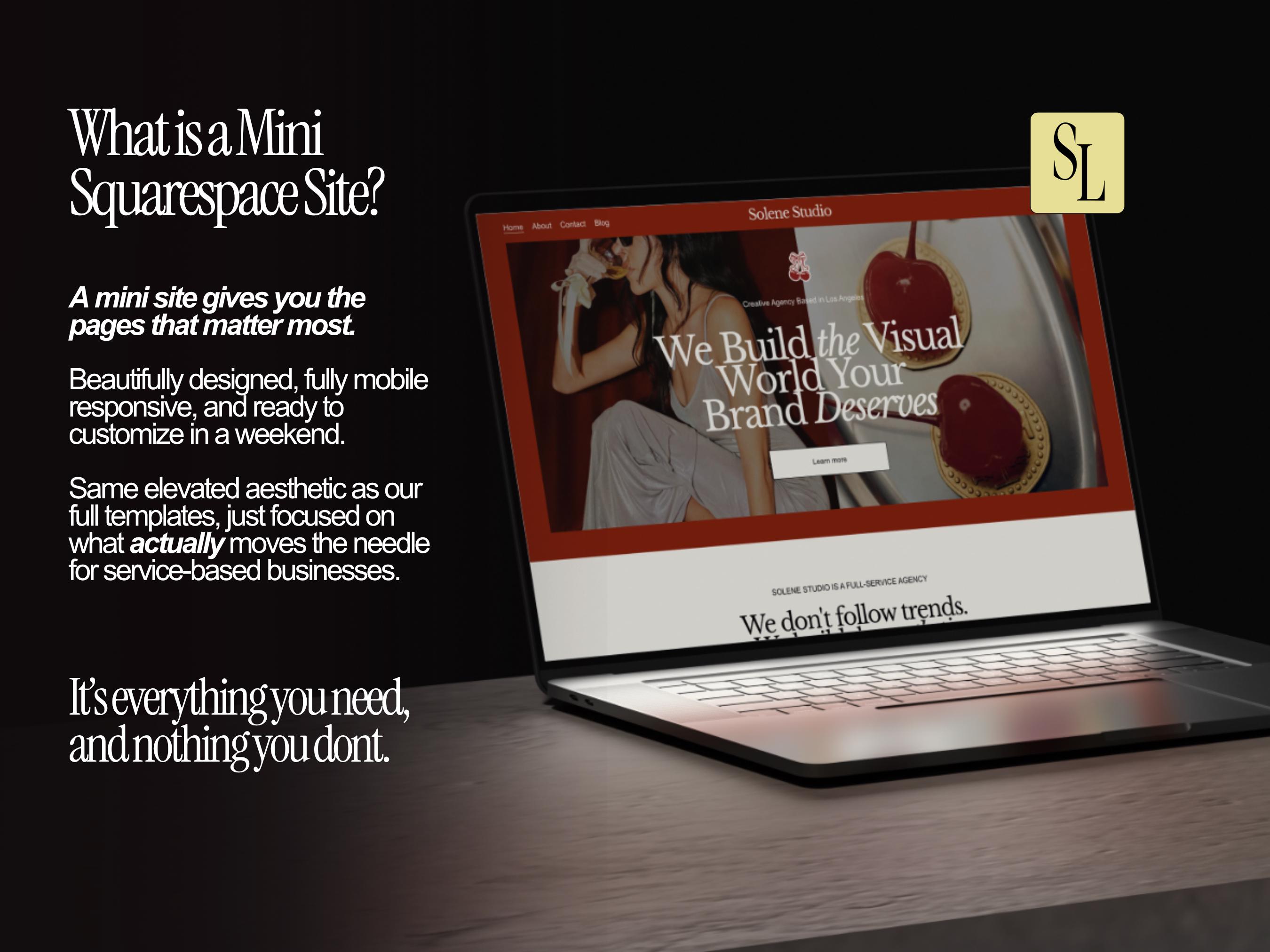 Mini Squarespace Template, Website for Coaches, Virtual Assistants ...